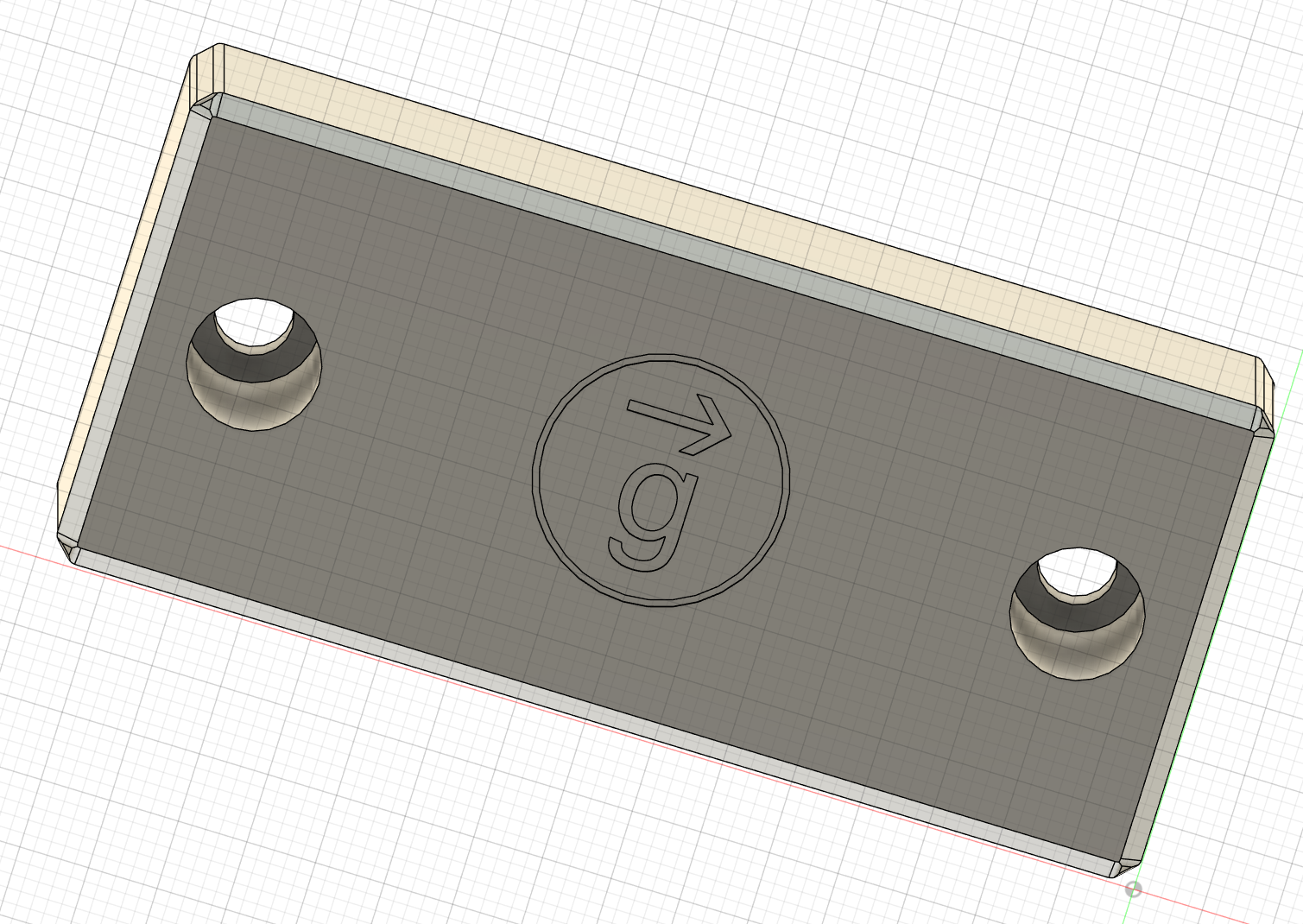 Top view of the sketch in Autodesk Fusion 360